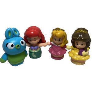 Fisher Price The Little People Mixed Lot 4 Disney Princesses + Toy Story